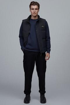 Chamarras Canada Goose Hombre México - Garson Chalecos Black Label Azul Marino HW7981053